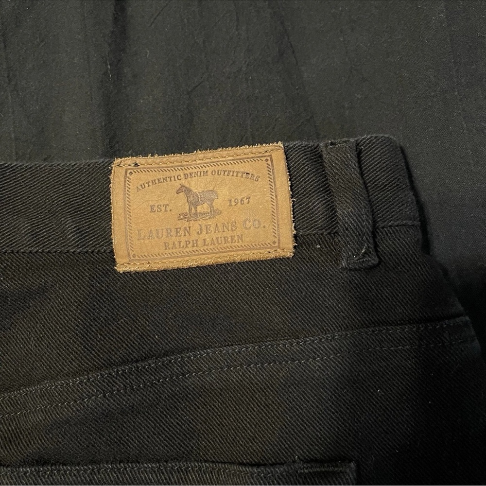 *PAIR*LRL Lauren Jeans Co Modern Straight Size 18W Black White - Picture 9 of 16